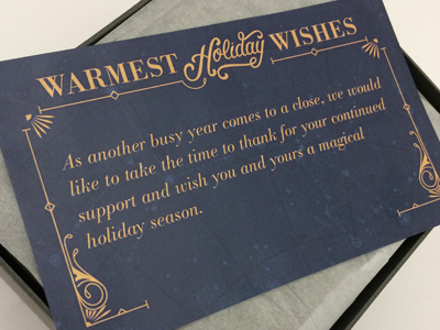 Holiday Watch Box Card