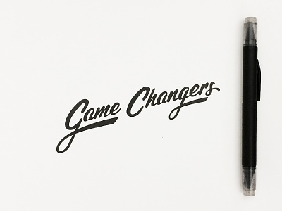 Game Changers drawn type hand drawn type hand lettering jenna lettering type typography