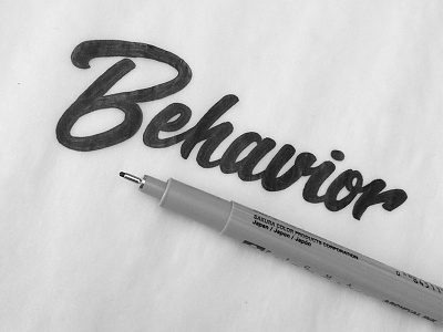 Behavior behave behavior concept drawing hand drawn type hand lettering hand type lettering micron sketch type typography