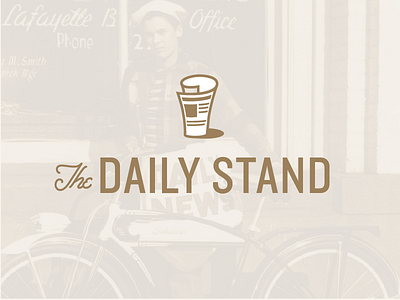 The Daily Stand blog hand drawn type icon logo logotype mark news symbol type typography web work in progress