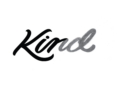 Kind hand drawn type hand type kind lettering progress sketch type typography vector