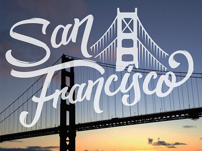 San Francisco custom lettering hand drawn type hand type lettering photography san francisco travel type typography