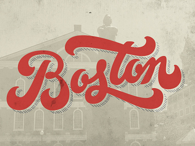 Boston boston city custom lettering hand drawn type hand type lettering type typography