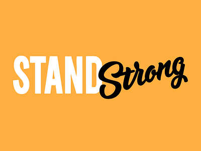 STAND Campaign Continuation campaign custom lettering hand drawn type hand type lettering type typography