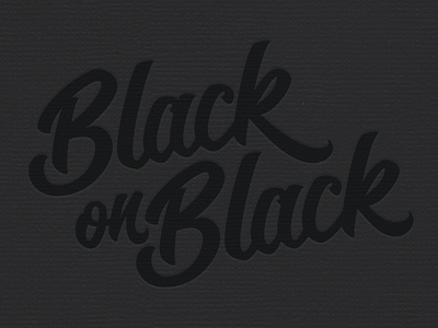 Black on Black branding custom lettering hand drawn type hand type identity lettering letterpress logo logotype type typography