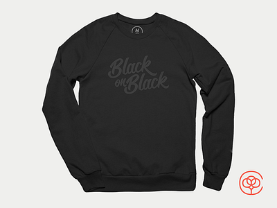 Black on Black Sweatshirt apparel black clothing cotton bureau hand drawn type hand type lettering sweatshirt type