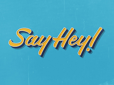 Say Hey calligraphy custom typography drawing hand drawn type hand type hey lettering sketchbook type typography