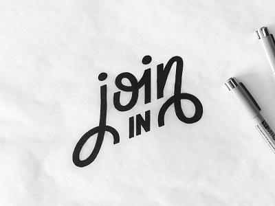 Join In acitivity hand drawn type hand type invite jenna bresnahan join join in lettering sketch sports type typography