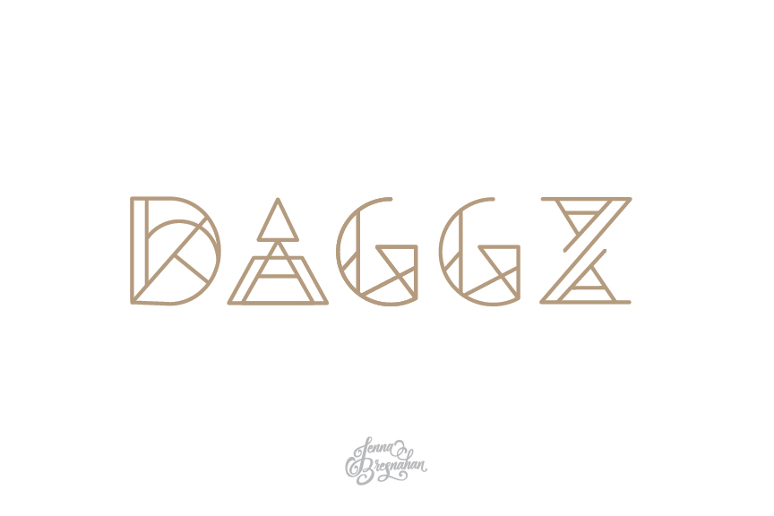 Daggz Logo and Vinyl Cover by Jenna Bresnahan on Dribbble