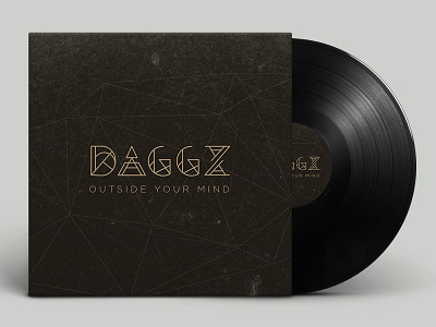 Daggz Logo and Vinyl Cover album dj geometric identity logo logotype mark music vinyl