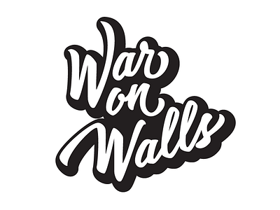 War on Walls Logotype hand drawn type hand lettering lettering logotype type typography