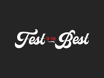 Fest of the Best branding event logo festival food handdrawntype lettering logo logomark type typography