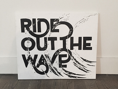 Ride Out The Wave Painting