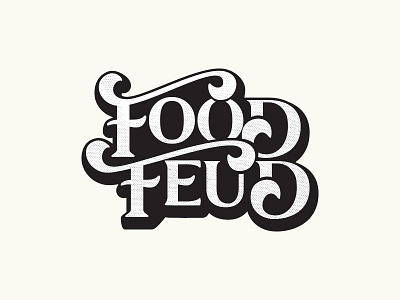 Food Fued Logo branding food handtype identity lettering logo logotype mark serif type typography