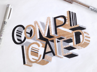 Complicated Drawing Jennabresnahan Dribbble abstract complicated custom lettering detail drawing gold hand drawn type hand type lettering type typography