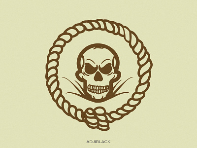 Skull and rope appareal badge bali beach branding design distro fashion graphic logo logos sale