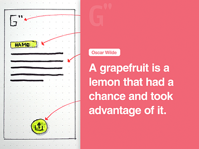Internal inspiration app app design grapefruit inspirational motivational quotes typography