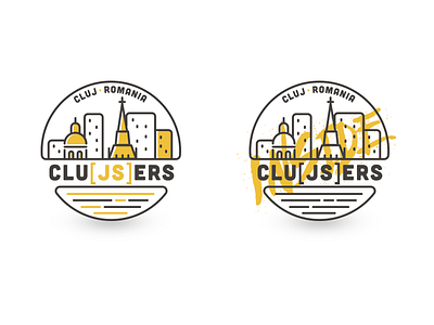 Logo Clujsers branding city javascript js line logo logodesign
