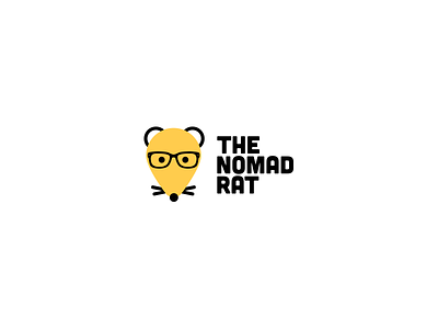 The Nomad Rat - Logo branding design logo nickname nodad rat travel