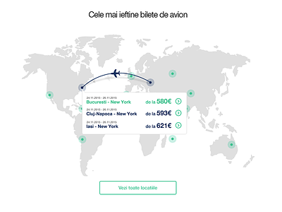 Exploring new ways of showing cheapest flights card cheap flight map plane sky ui userinterface world