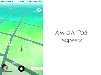 Probably the next game developed by Apple airpods apple game pokemon ui