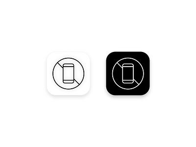 App icon app black design icon ios line lineicon nopho phone white