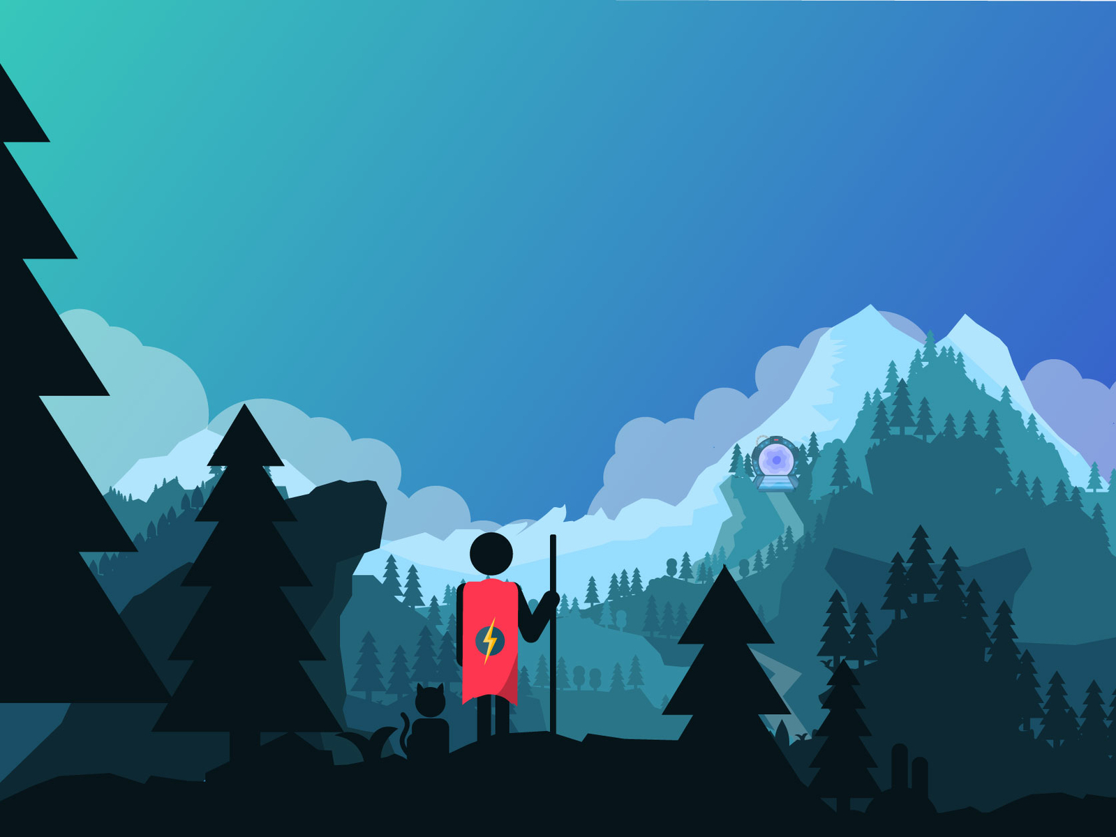 Adventure Landscape by Portal Jumper on Dribbble