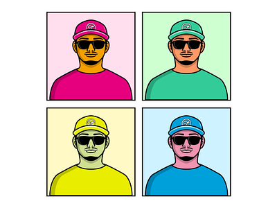 Illustration avatar character color color palette colorful illustration japanese