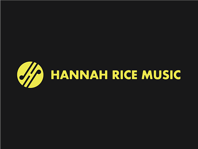 Hannah Rice Music logo branding design graphic design identity design illustrator logo visual design