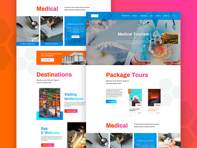 Medical Tourism design medical tourism travel ui website