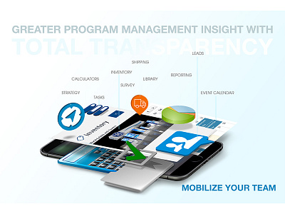 App Campaign 3d app campaign charts diagram dimension graphs layers mobile phone technology transparency