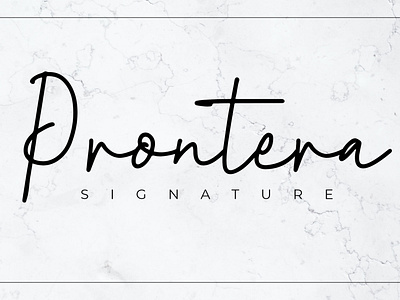 Prontera signature - script font