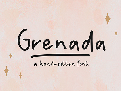 Grenade - Handwritten font branding chirstmas cute dingbat dingbats font display display font funny handwritten handwritten font happy new year instagram quote merry christmas notes pinterest quote quote script script font social media