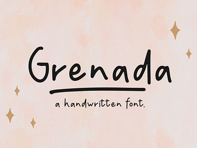 Grenade - Handwritten font branding chirstmas cute dingbat dingbats font display display font funny handwritten handwritten font happy new year instagram quote merry christmas notes pinterest quote quote script script font social media