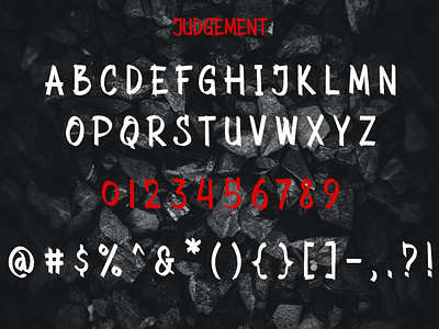 Judgement Font