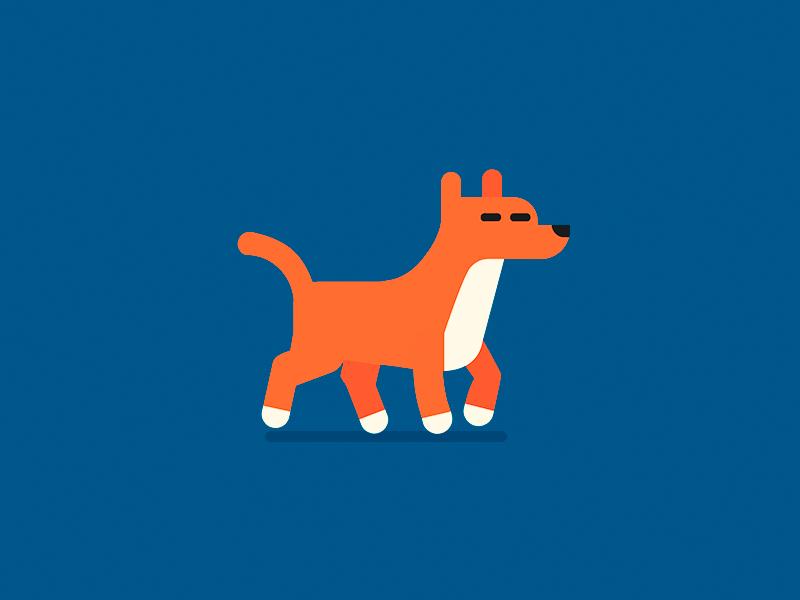 Dog walkcycle
