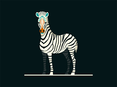 Zebra animal artwork concept illustration illustrator stripes zebra