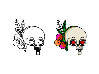 Skull Sticker