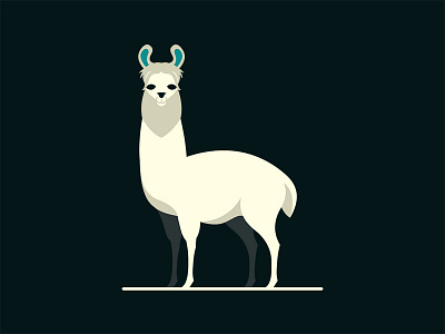 Llama alpaka animal artwork concept demet kural illustration illustrator lama llama