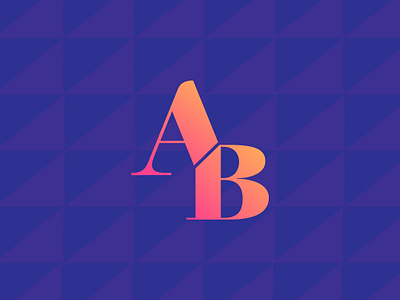 AB - my initials a ab b branding design illustration illustrator logo typography ui ux