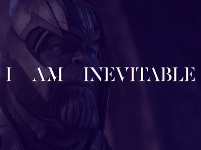 Thanos - The Mad Titan avengers avengersendgame design endgame image minimal thanos typography vector