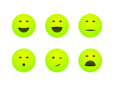 More Emojis face round simple yellow emoji