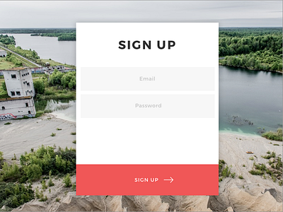 Daily UI 001 dailyui modal signup