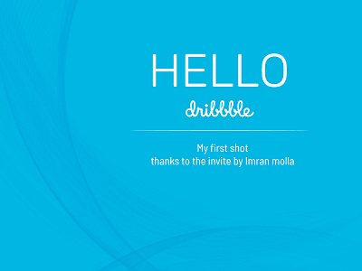 Hello Dribble! debut dribble first shot hello illustration invitation invite