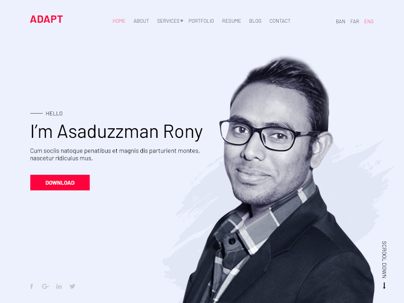 Resume Template Banner Design By Adapt On Dribbble