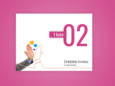 Dribbble Invites clean cool dribbble giveaway invite photshop portfolio text design