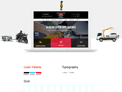 South Brisbane Towing adobe photoshop cc banner clean cool clean creative cool design dribble flat flat design grid icon tempalte typography ui ux design web website