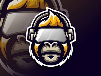 gorilla VR gaming 3d branding cartoon cute design designillustration esport esportdesign esportlogo gaming gorilla graphic design icon illustration logo logodesign mascot mascotlogo vector vr