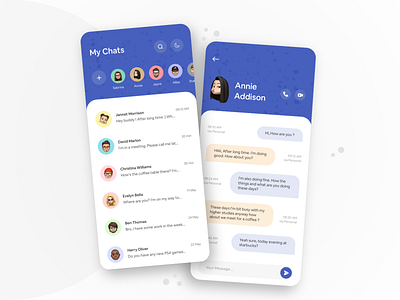 Chat App - Light Theme by Chanka Palliyaguru on Dribbble