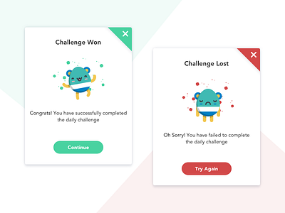 Flash Messages app design challenge dailyui error flash messages illustrations popups success ui ux